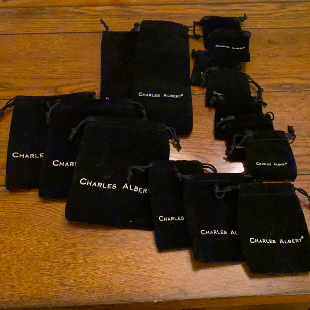 Charles Albert Velvet Bags. Assorted sizes